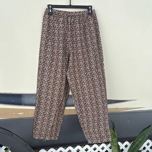 Brown Patterned Men's Pants